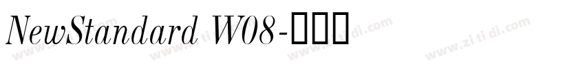 NewStandard W08字体转换